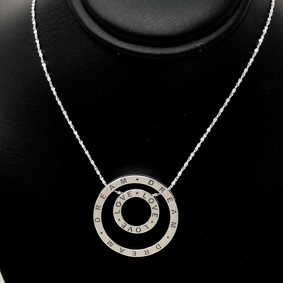 Sterling Silver “Dream & Love” Necklace - Picture 4 of 4